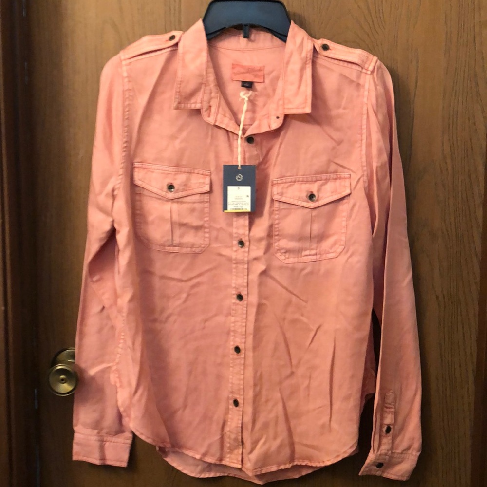 NWT Small Pink Button Down